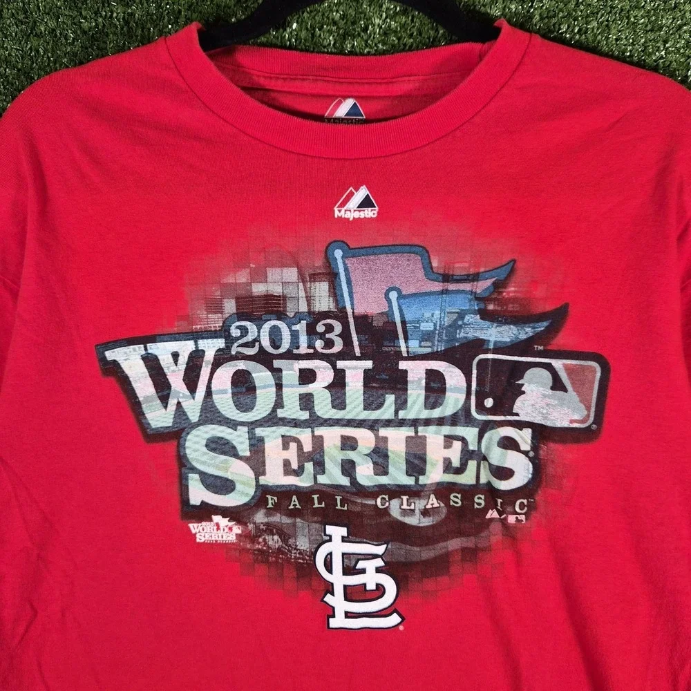 St.‎ Louis Cardinals 2013 World Series Fall Classic Majestic Long Sleeve Shirt L